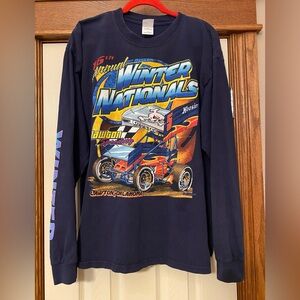 Gildan Activewear Men’s Long Sleeve T- Shirt Winter Nationals Navy XL